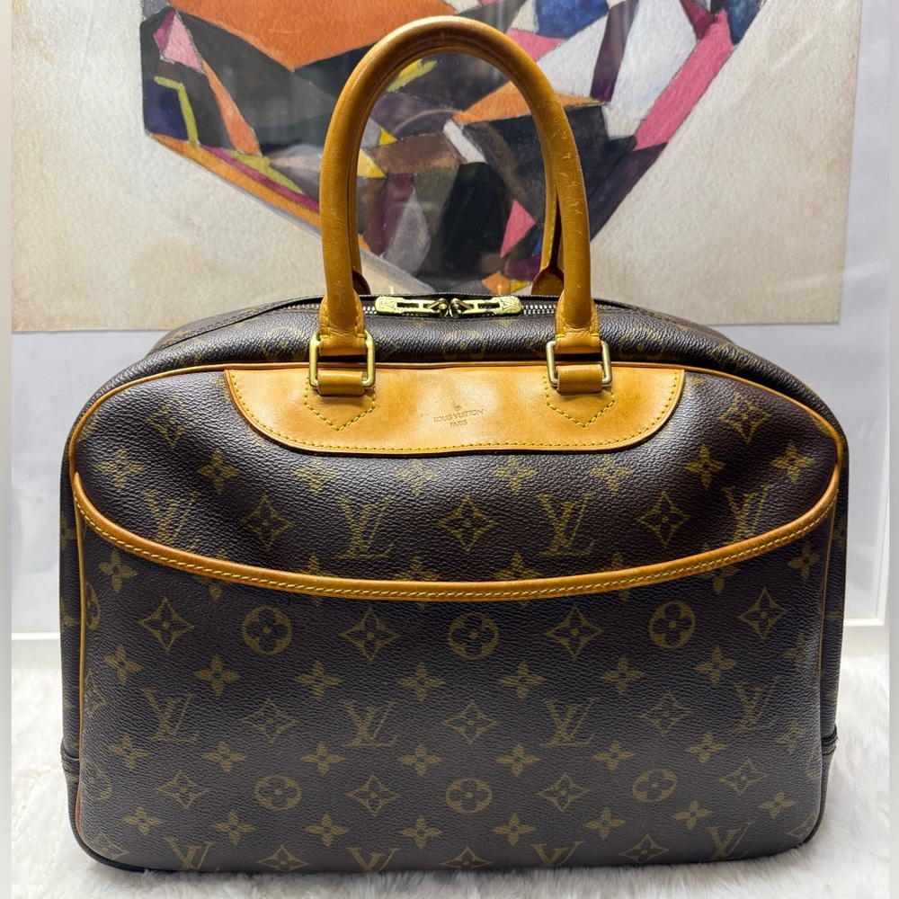 Louis Vuitton Monogram Satchel in Brown and Tan